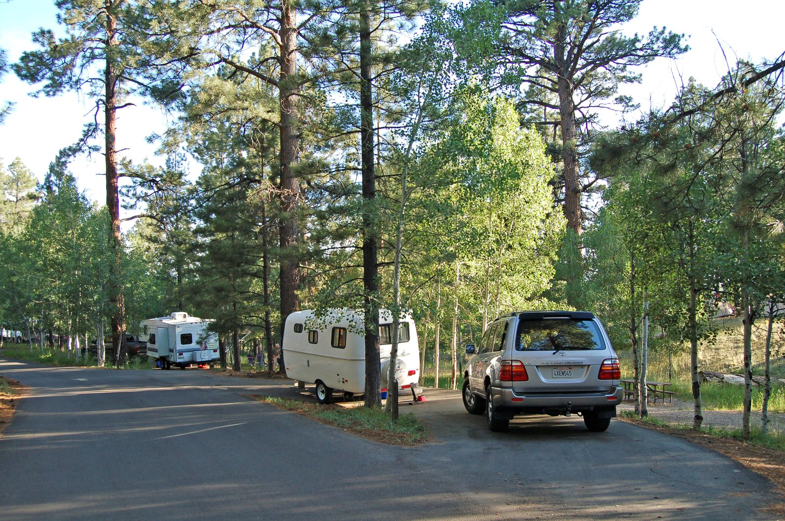 RV sites on the loop at North Rim Campground, Grand Canyon National Park