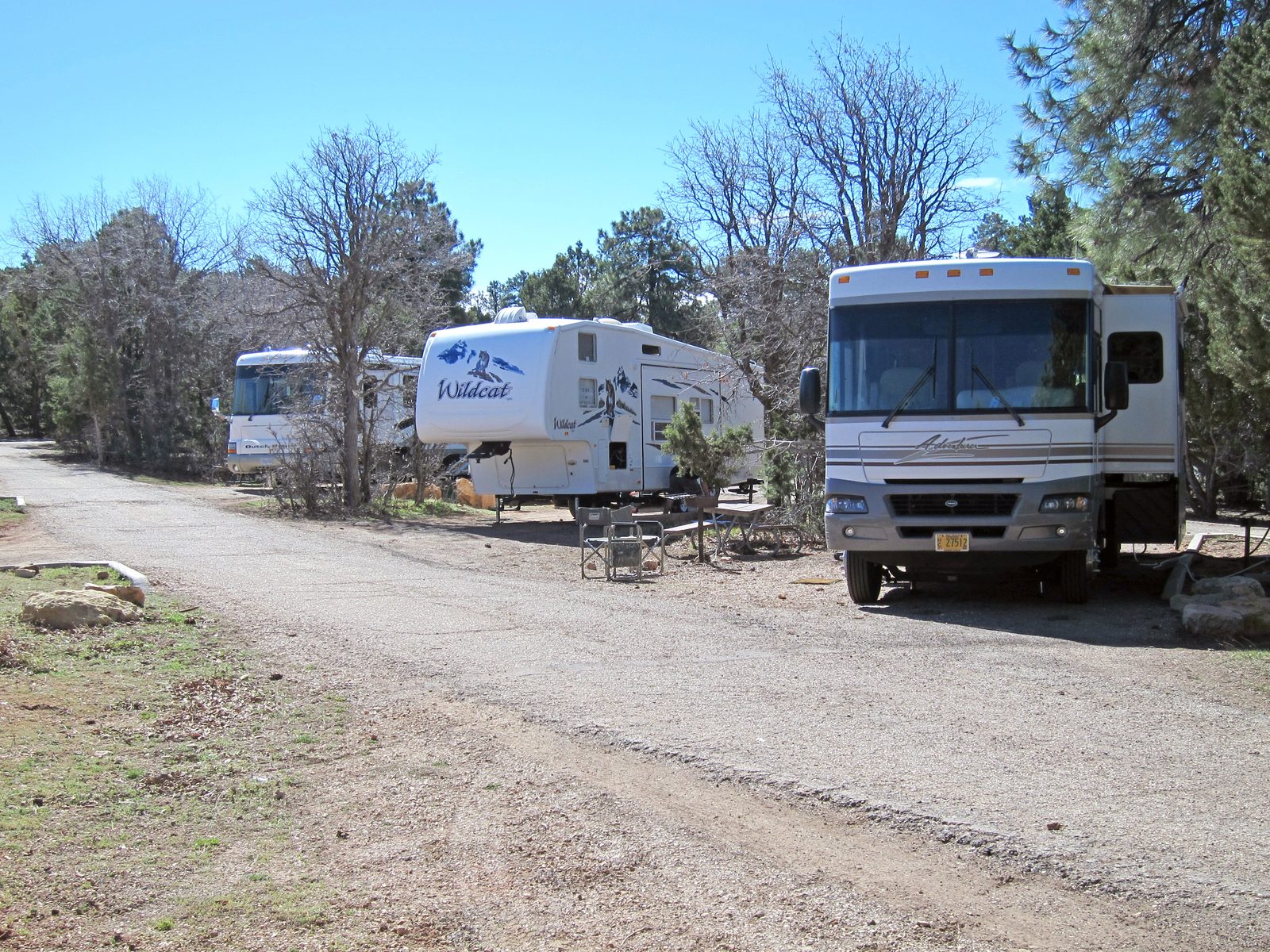 RVs at Trailer Village, Grand Canyon National Park's South Rim RV park